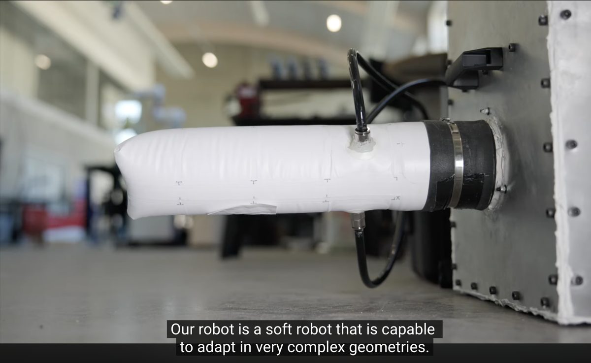 Sprout soft robot for confined space industrial inspection
